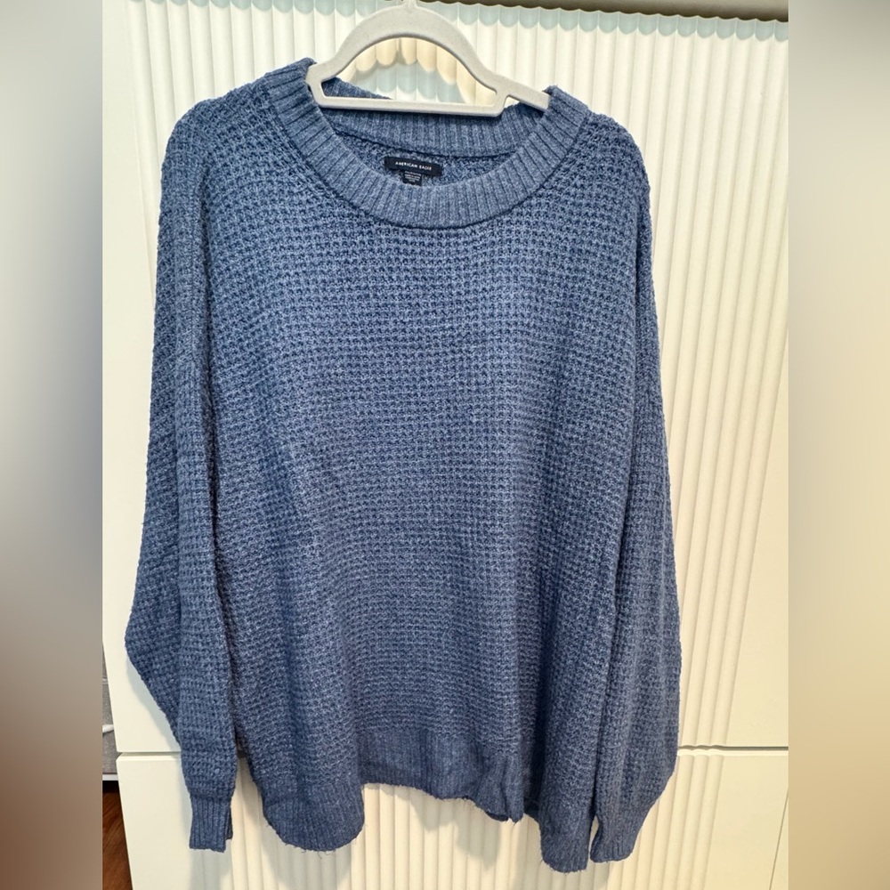 American Eagle Cloudspun Oversized Balloon Sleeve Sweater
